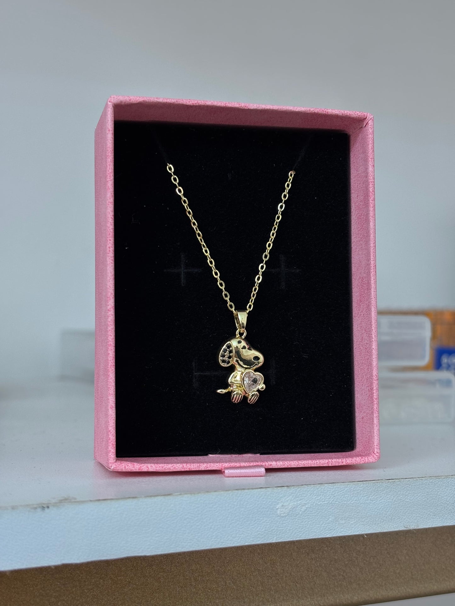 Collar de Snoopy acero inoxidable