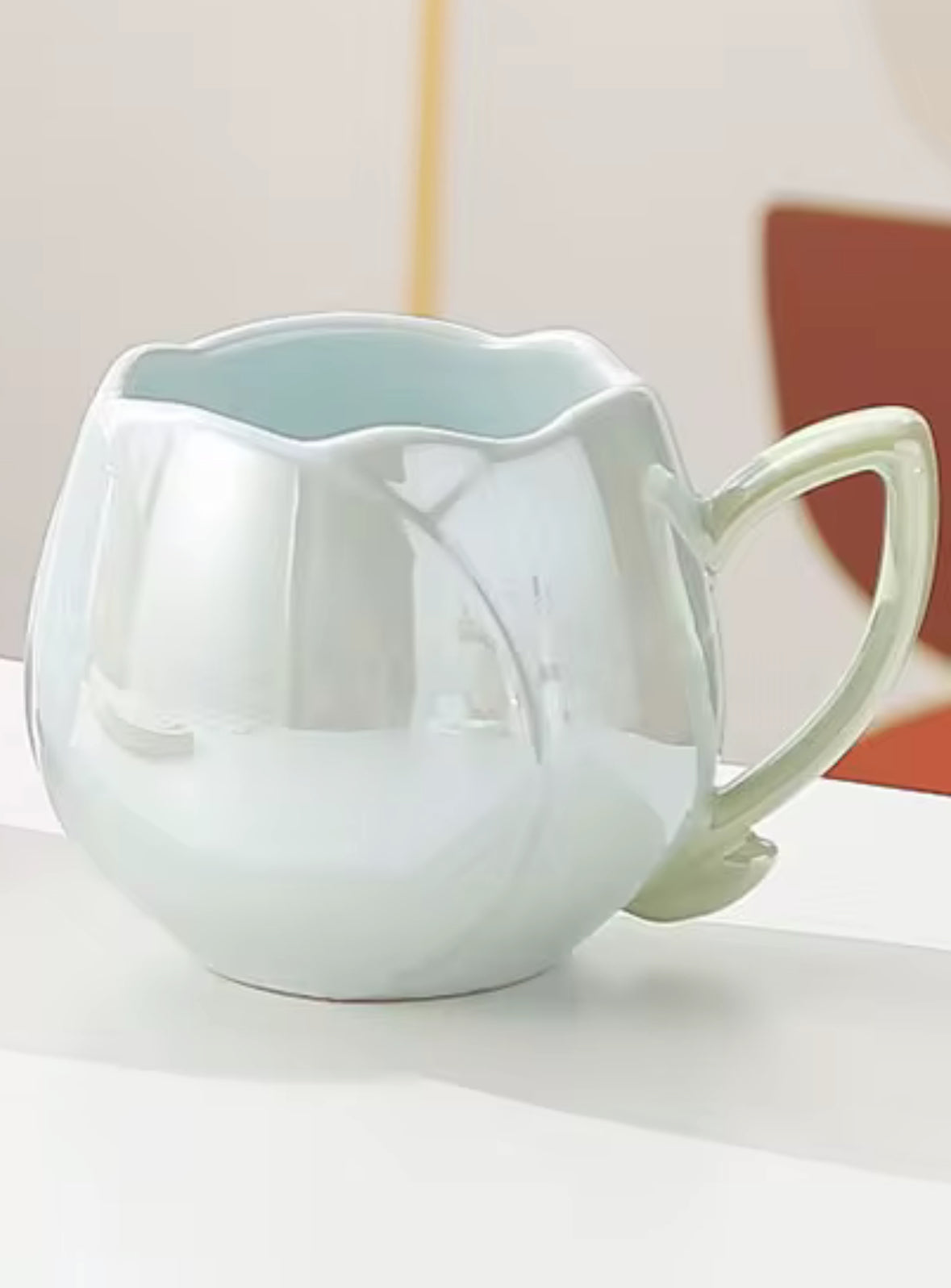 Taza de flor de tulipán
