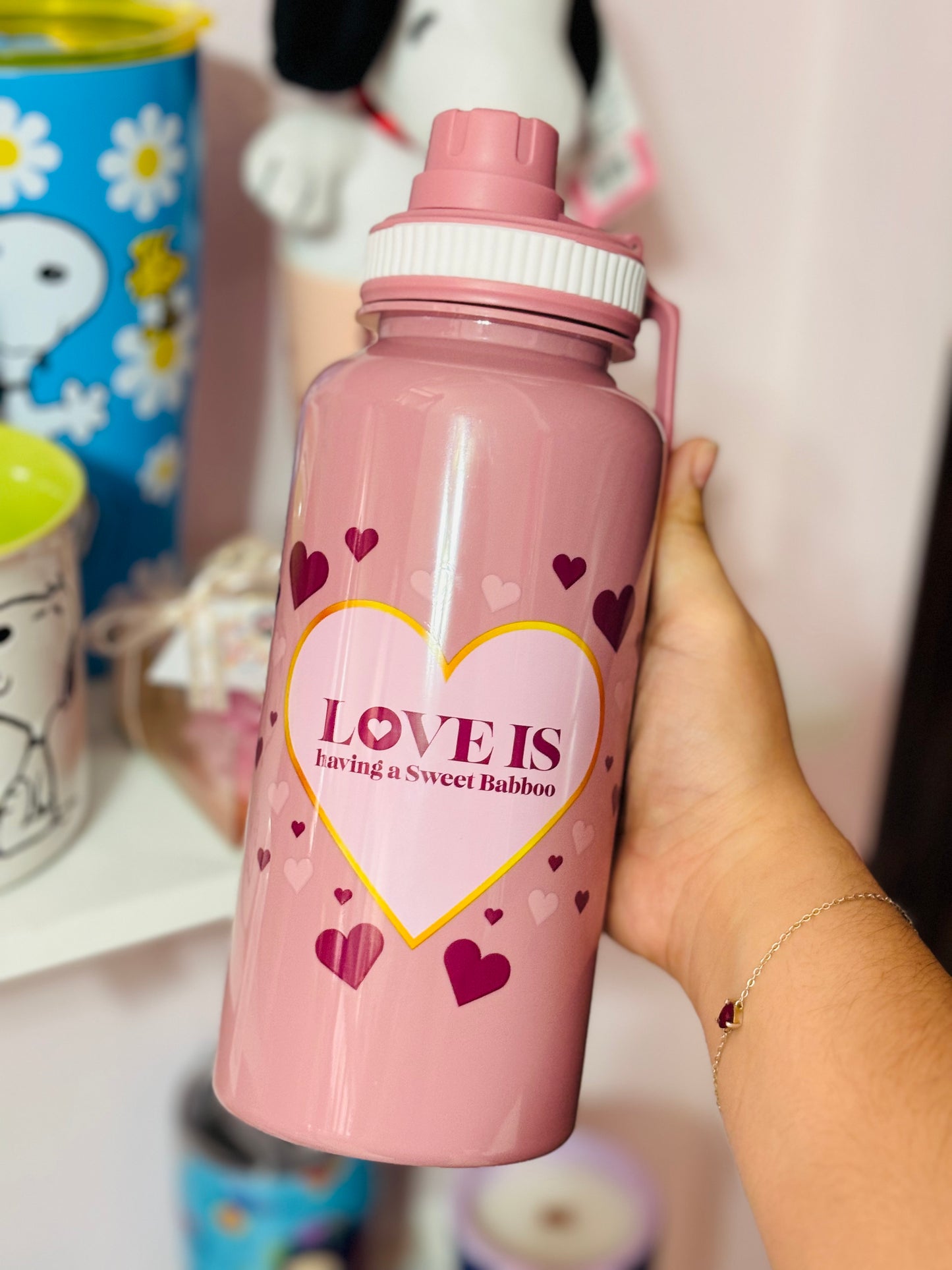 Termo plastico 24oz Snoopy