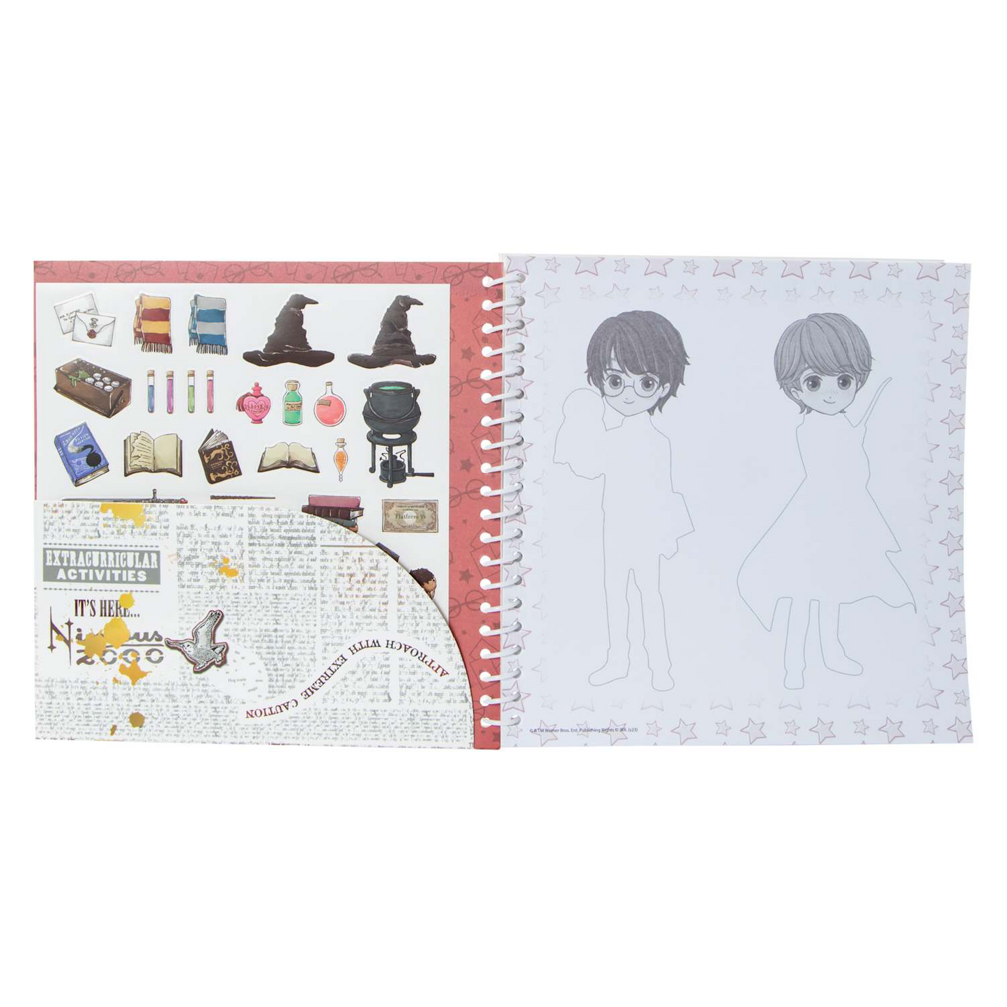 Libro de actividades con stickers Harry Potter