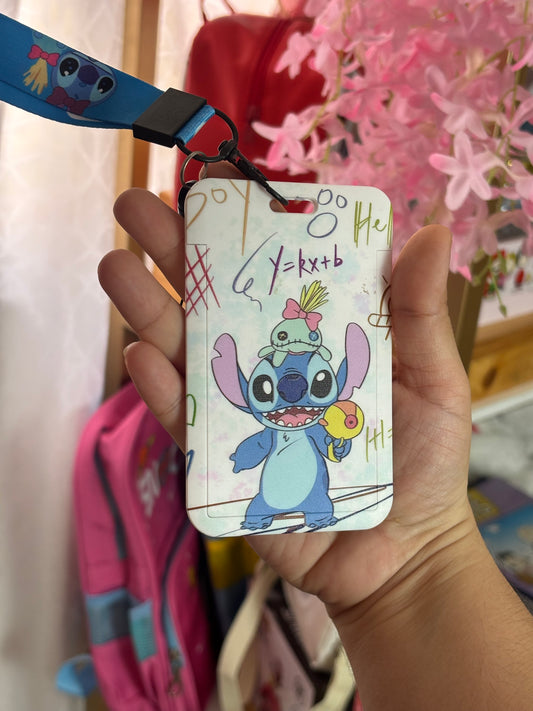 Porta carnet de stitch