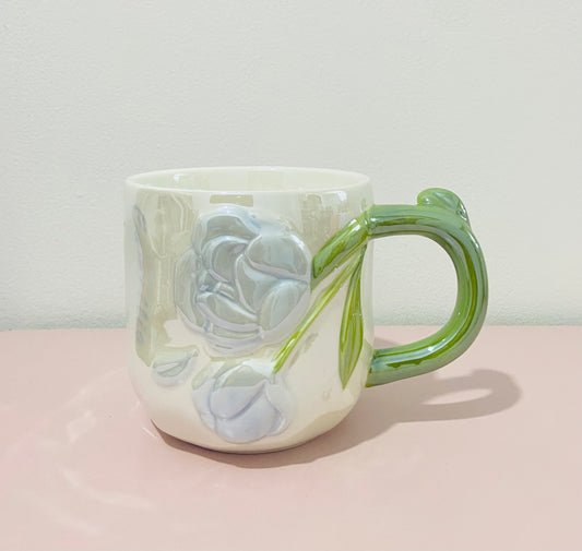 Taza de flor de tulipán