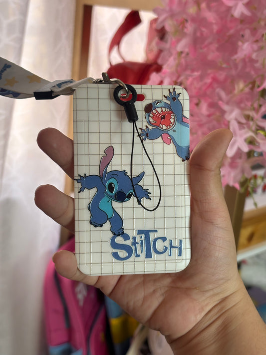 Porta carnet de stitch