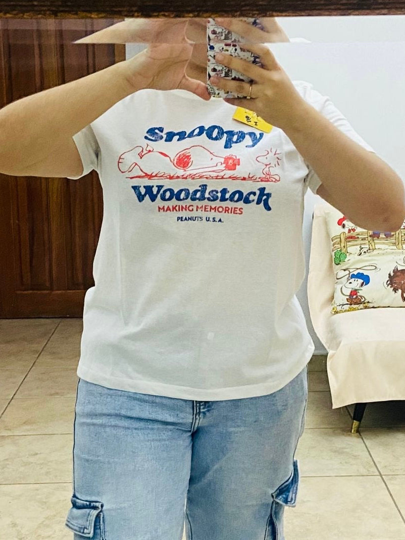 Camisa blanca Snoopy