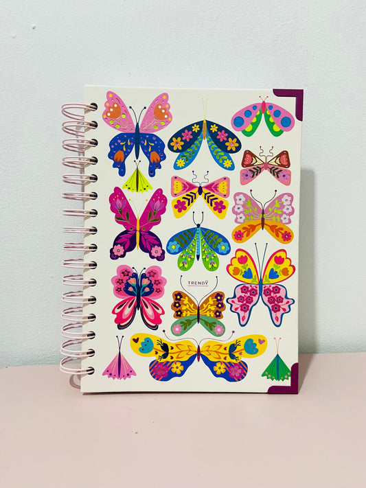 Agenda diseño mariposas