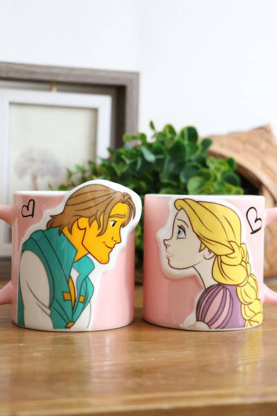 Taza rapunzel y Flynn pack de 2