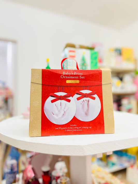 Set molde para huella de bebé Ornamento