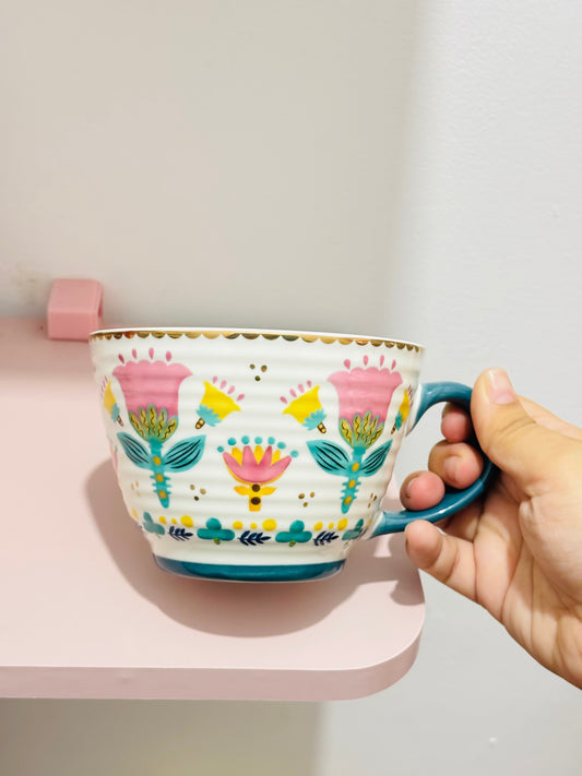 Taza de flores