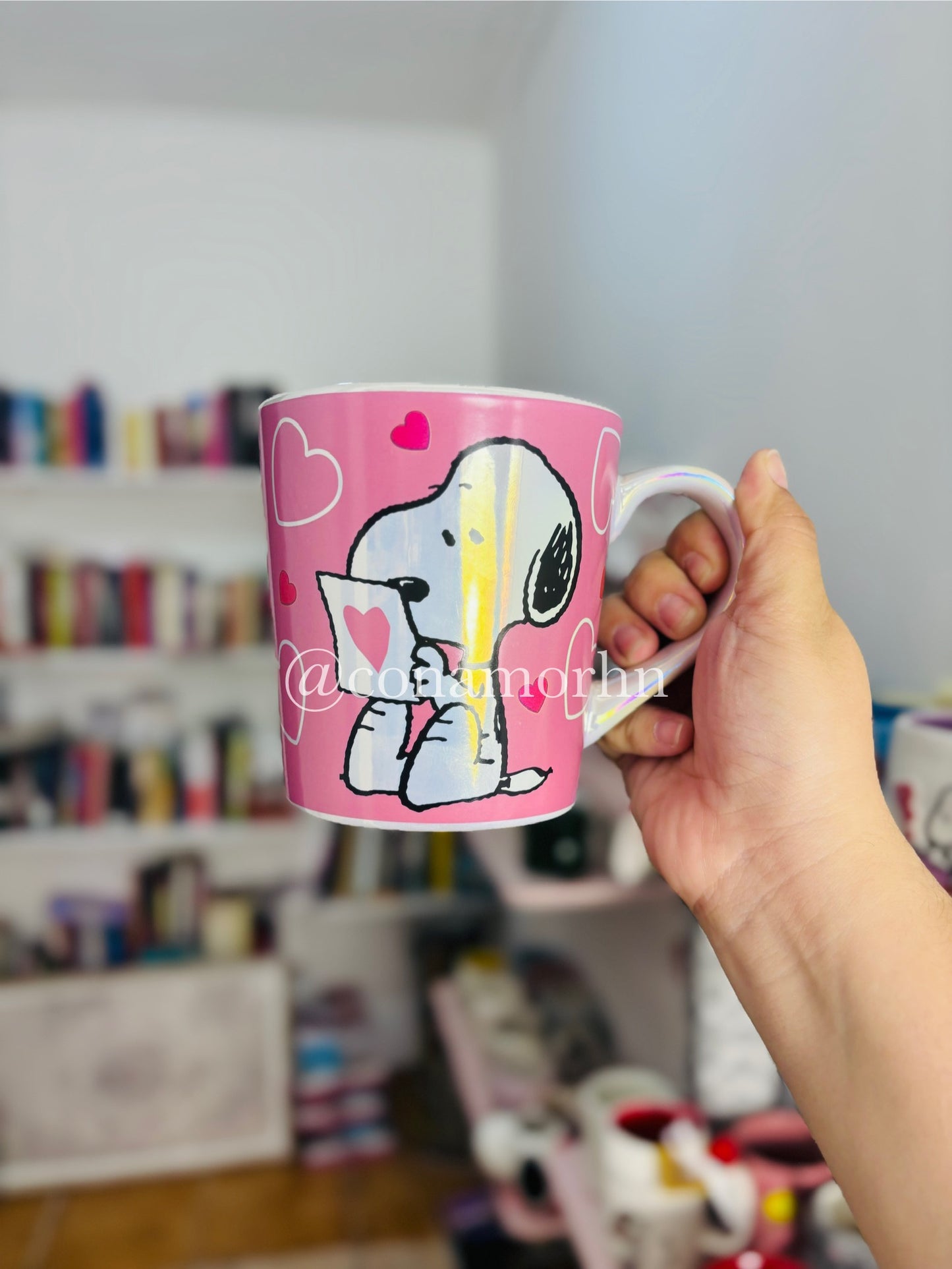 Taza de Snoopy tornasol