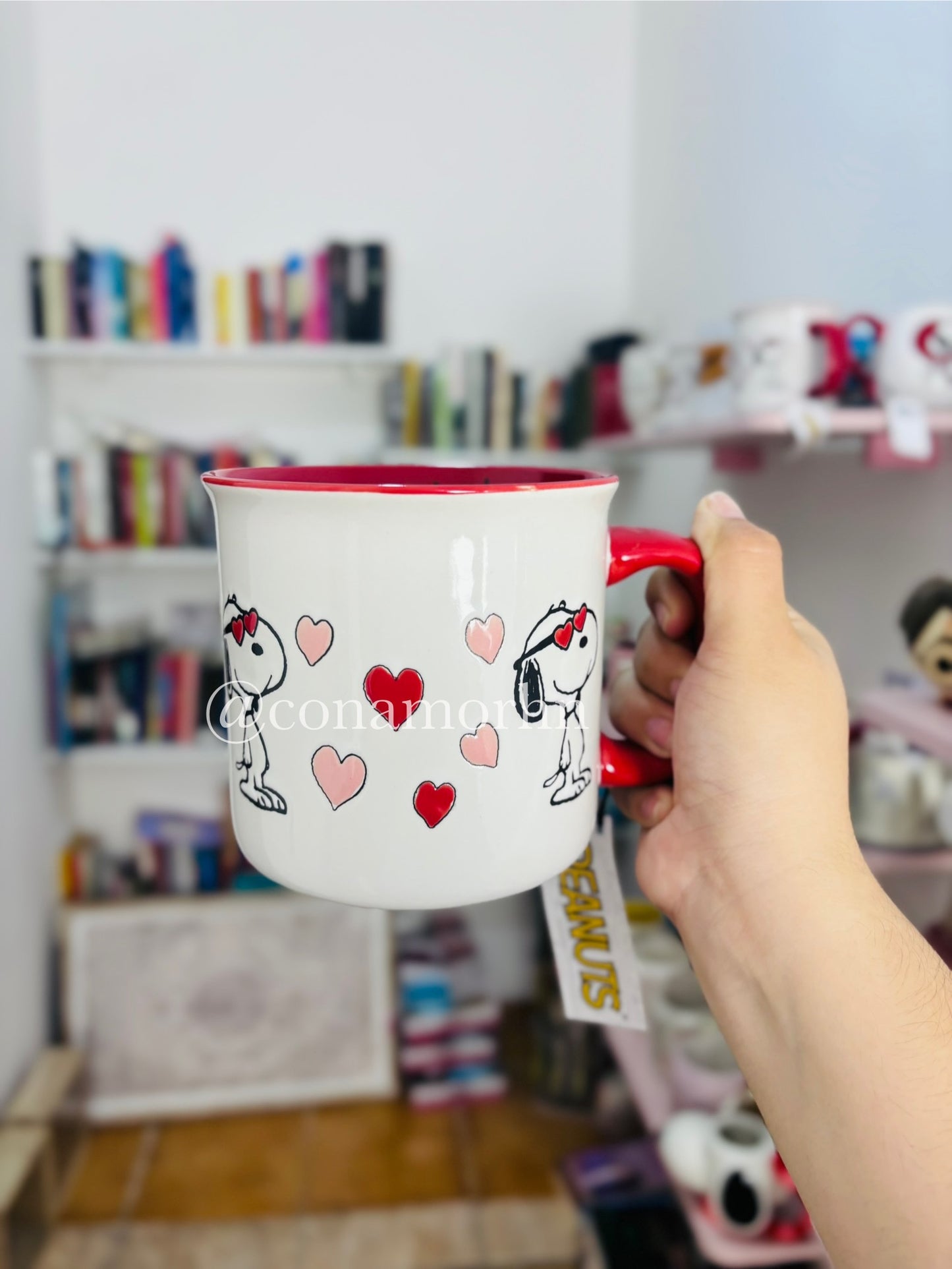 Taza de Snoopy con lentes 590ml