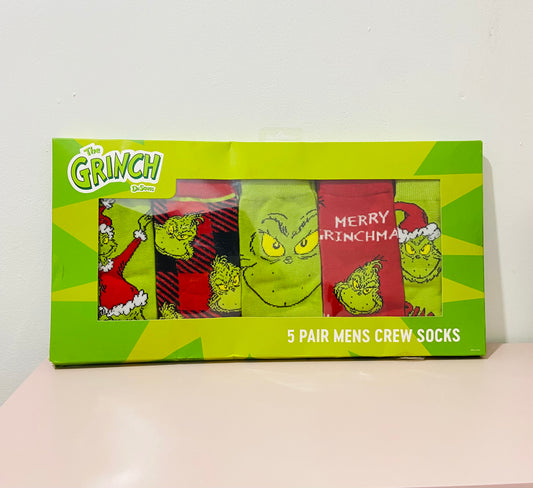 Calcetines Navideños El Grinch hombre