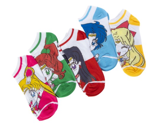 Paquete de 5 calcetines Sailor Moon tobilleros