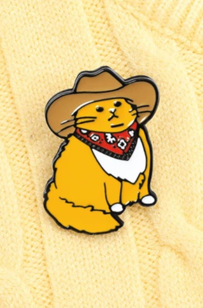 Pin gatito vaquero