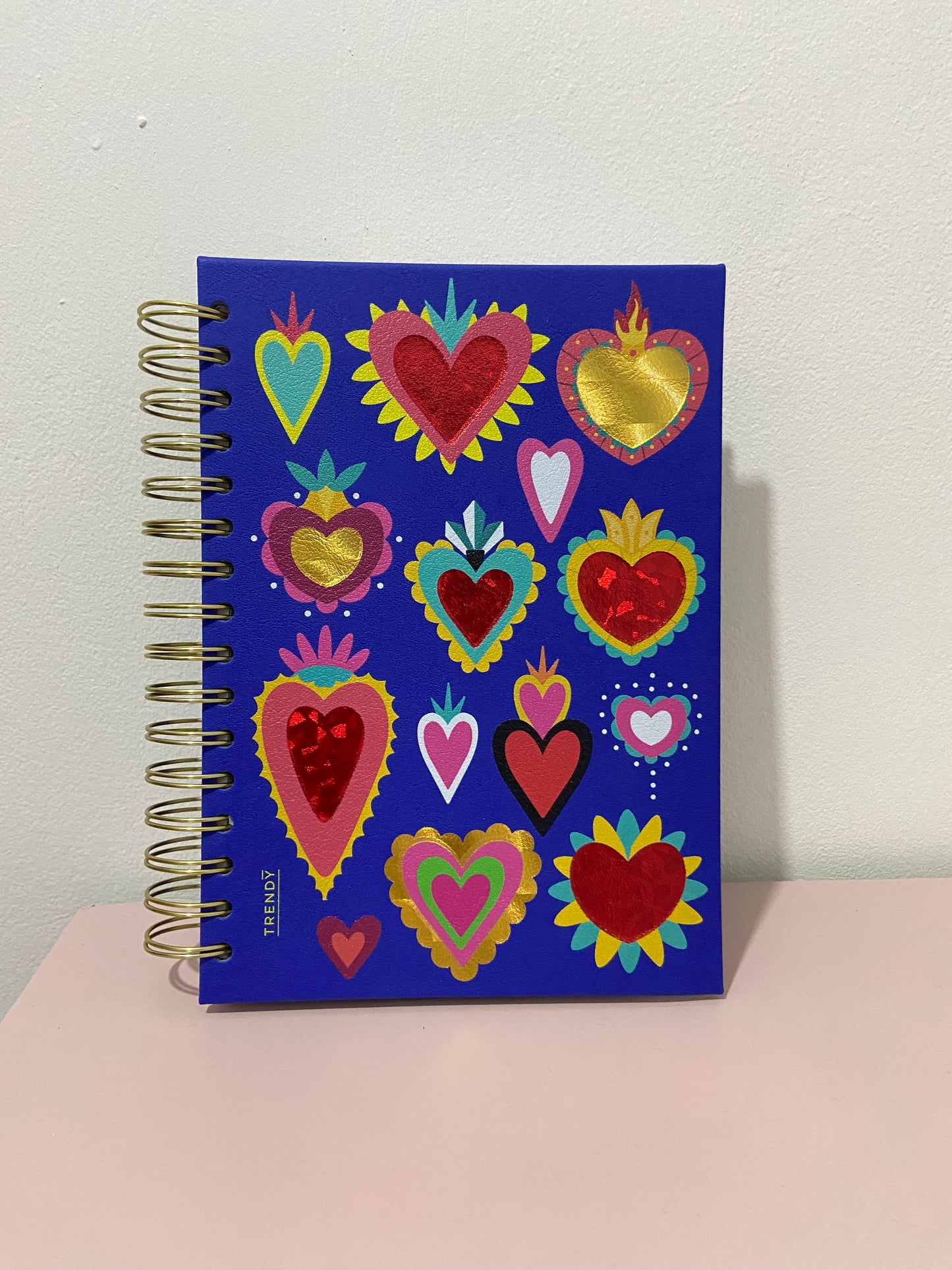 Agenda diseño corazones