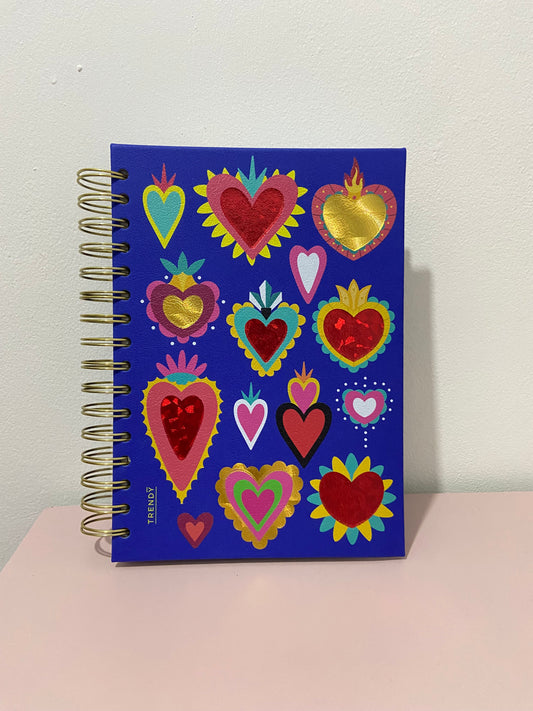 Agenda diseño corazones