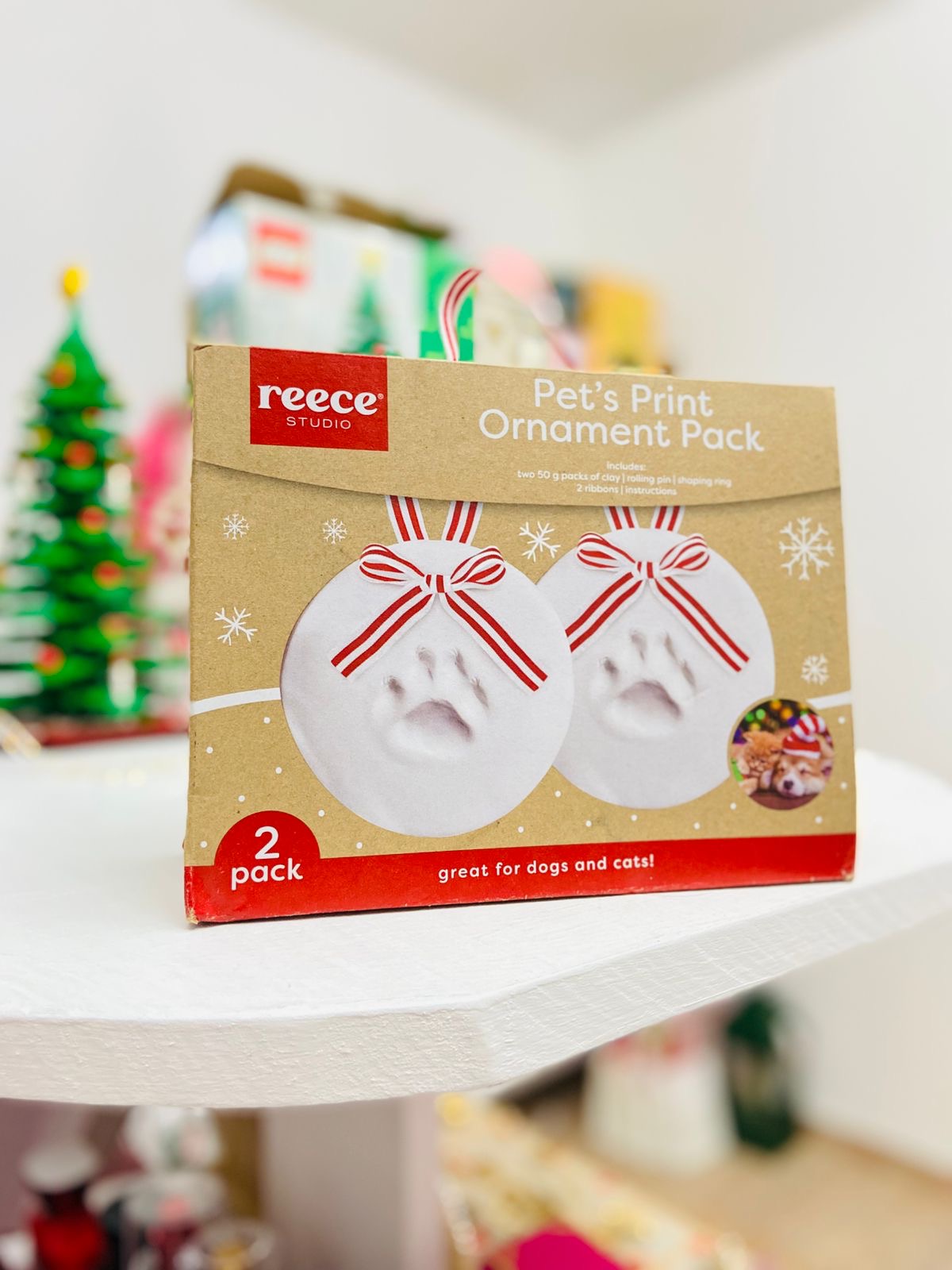 Set molde para huella de mascota perro gato Ornamento