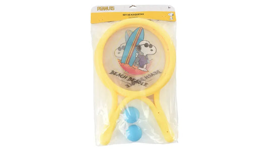 Juego de 2 raquetas plásticas de Snoopy