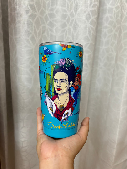 Termo vaso térmico azul Frida Kahlo