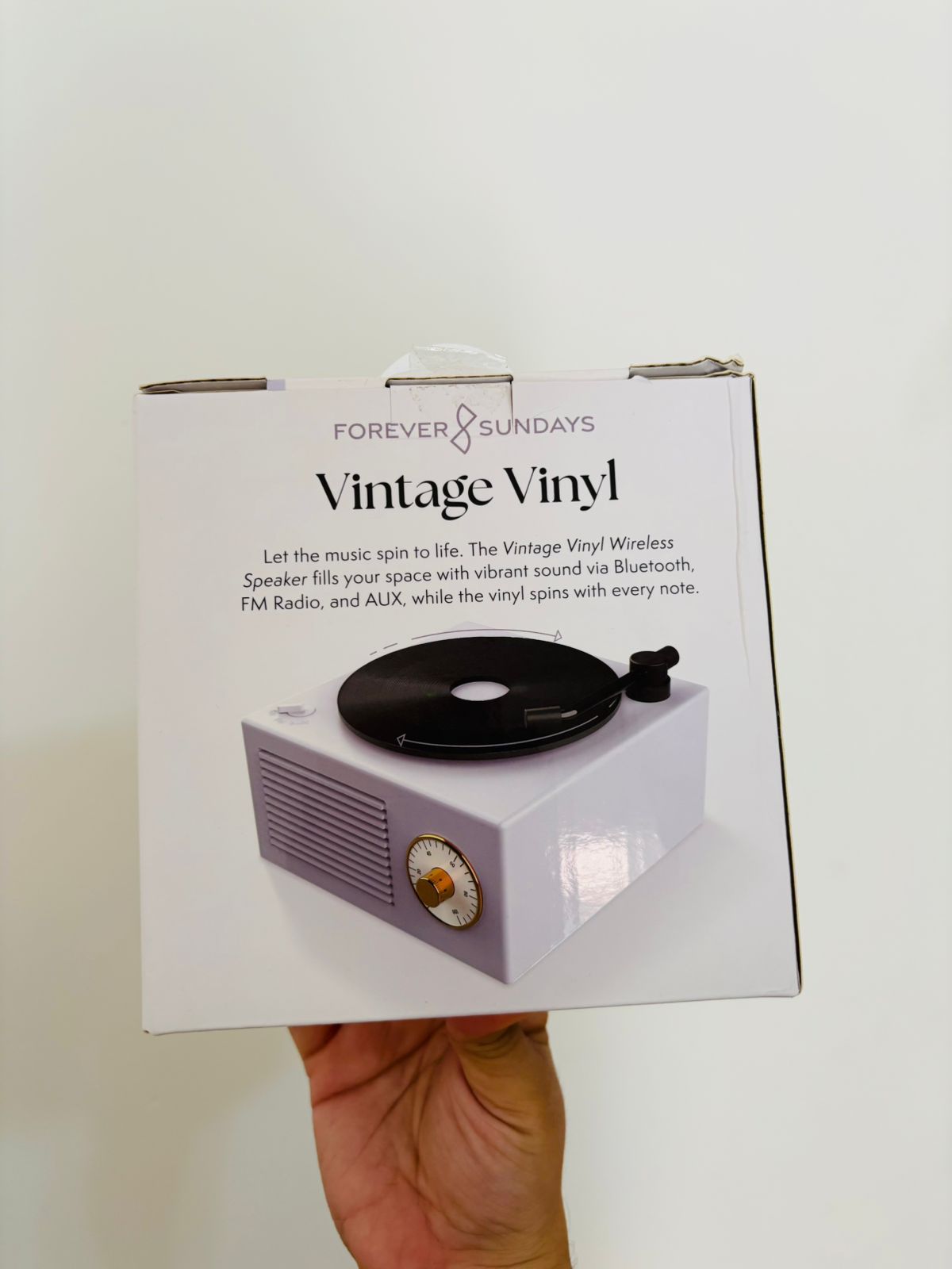 Parlante bluetooth  con forma de tocadiscos