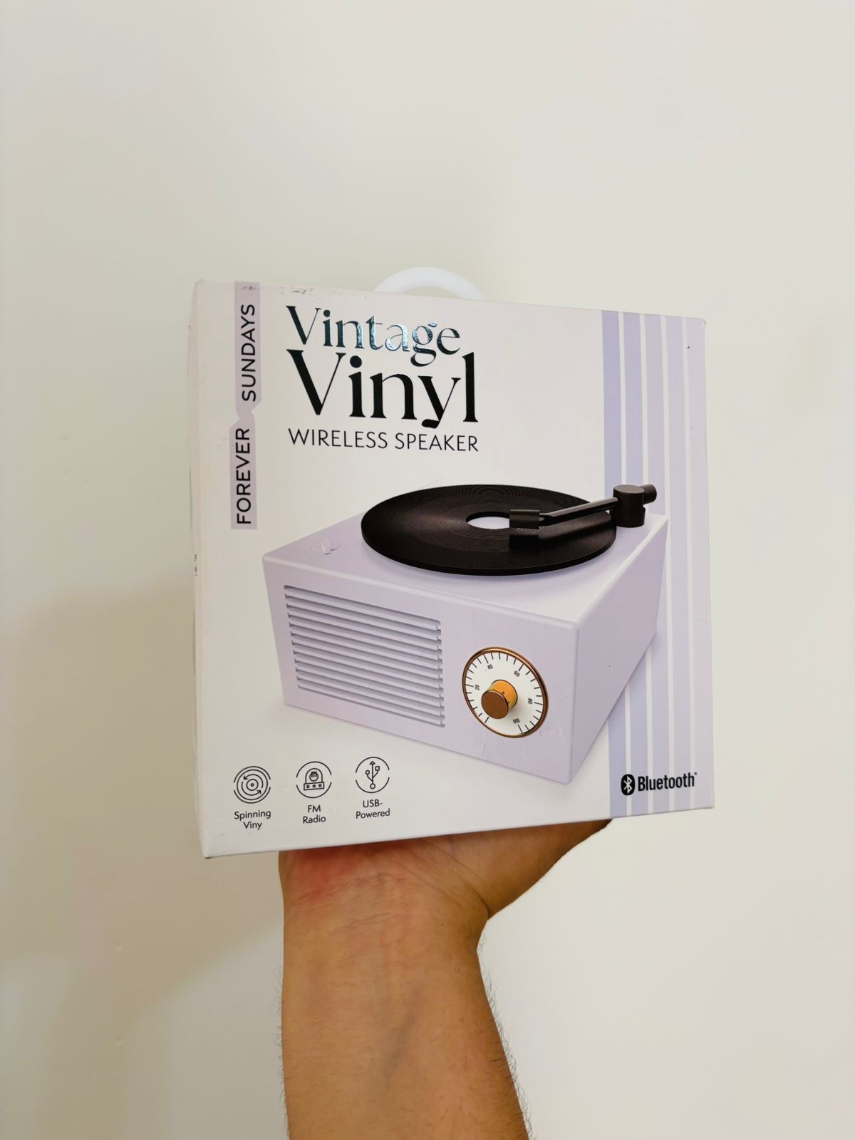 Parlante bluetooth  con forma de tocadiscos