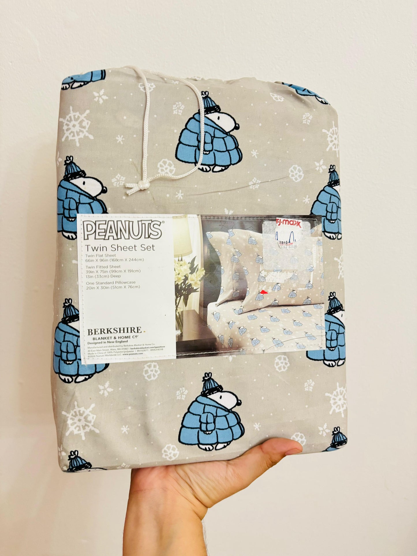 Juego de cama Snoopy Navidad