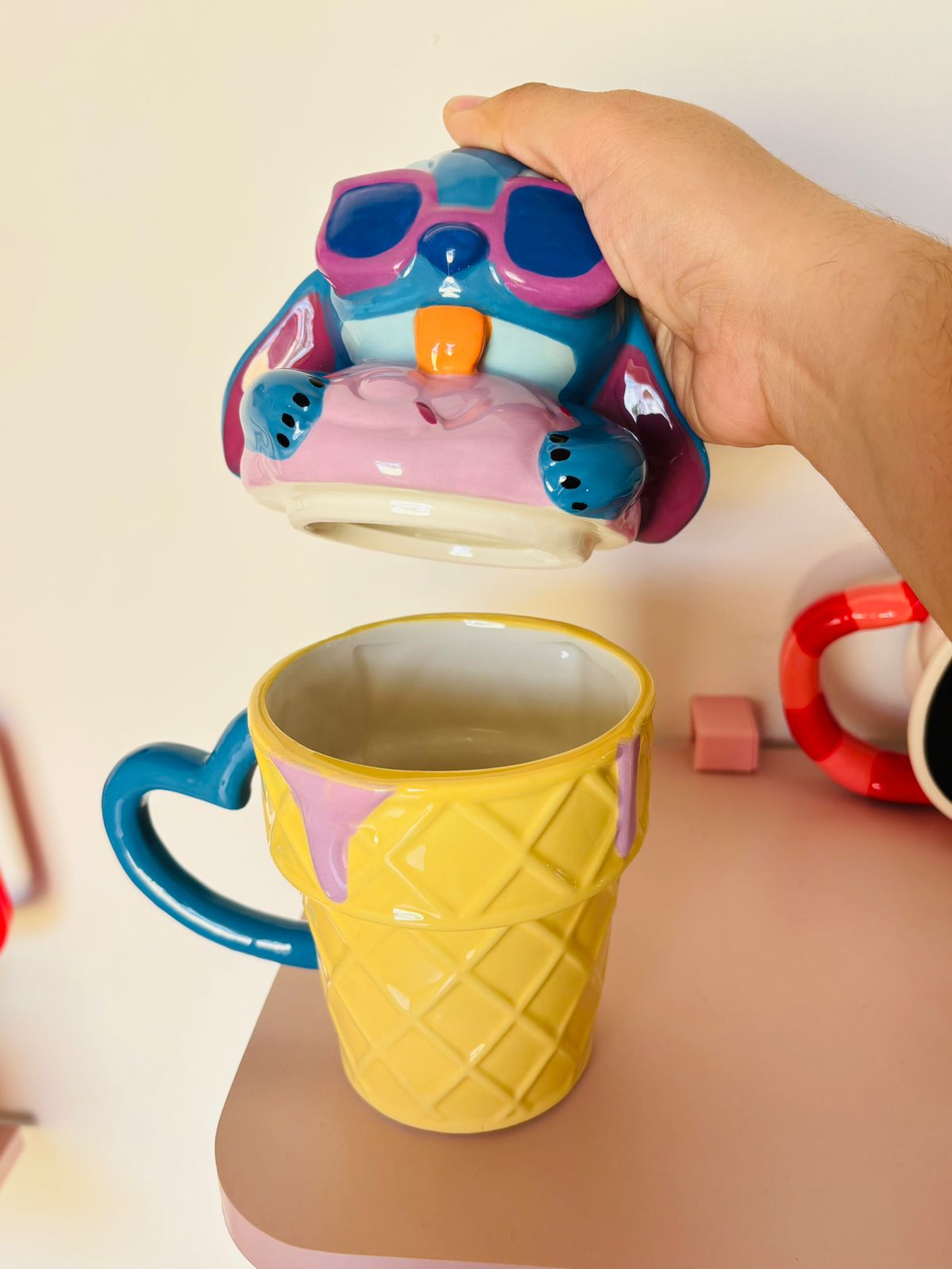 Taza stitch en cono