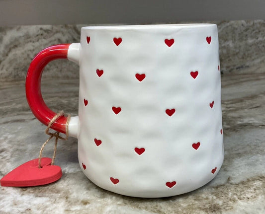 Taza corazones y charm